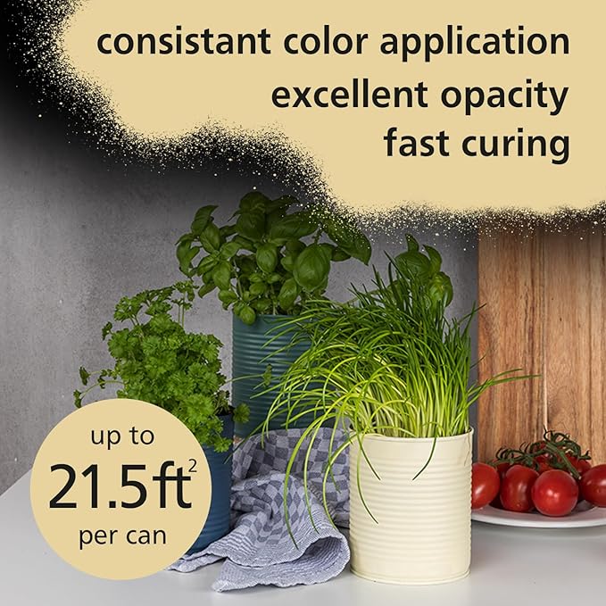Creamy Vanilla Spray Paint | Water based & Odorless | Eco-Friendly & Vegan | Weather & UV-Resistant | For all Substrates | Fast Drying with High Coverage | For Indoor/Outdoor Use