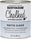 Rust-Oleum 287722 Chalked Ultra Matte Interior Paint, 30 oz, Matte Clear Topcoat