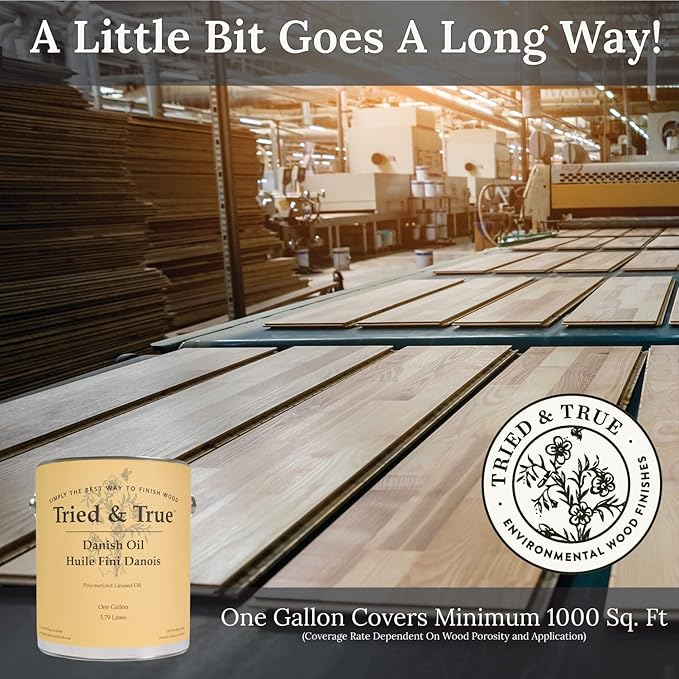 Tried & True Original Wood Finish, Pint - Linseed Oil & Beeswax Blend, Ideal for All Woodwork, Long-Lasting Durability, Food Safe Sealer, Non-Toxic Wood Finish