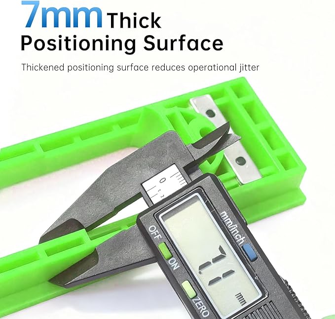 Concealed Door Hinge Installation Kit | with Guide Template Jig | with Dedicated Concealed Hinge Slotting Template | Lightweight & Reusable Design | for 5.3-7.8 inch Door Hinges (1.1 inch Width)