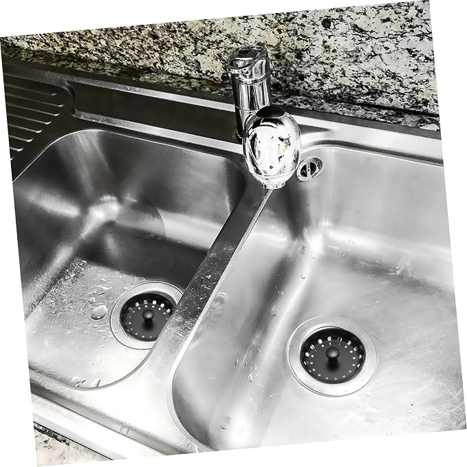 Homoyoyo 10pcs Metal Sink Drain Strainer Stopper Kitchen Drain Filter Handle Easy to Install and for Home Use -Clogging for Standard Sinks