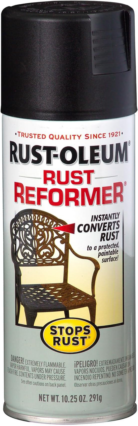 Rust-Oleum 215215 Stops Rust Rust Reformer Spray, 10.25 oz, Black