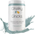 Chalky Chicks 32 Fl Oz Matte Stormy Seas (Light Blue) Chalk Paint for Furniture Without Sanding - No Prep Furniture Paint No Sanding All in One for Crafts, Wood, Walls, Cabinet, Metal, Dresser