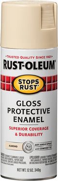 Rust-Oleum 7770830 Stops Rust Spray Paint, 12 oz, Gloss Almond