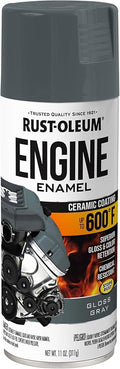 Rust-Oleum 366435 Engine Enamel Spray Paint, 11 oz, Gloss Gray, (Pack of 1)