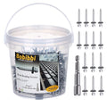 Metal Roofing Screws 10 x 2-1/2 inch, Hex Head Sheet Metal Roof Screw with EPDM Washer for Corrugated Roofing (250Pcs)