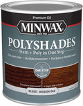 Minwax PolyShades Wood Stain + Polyurethane Finish – Quart, Mission Oak, Gloss