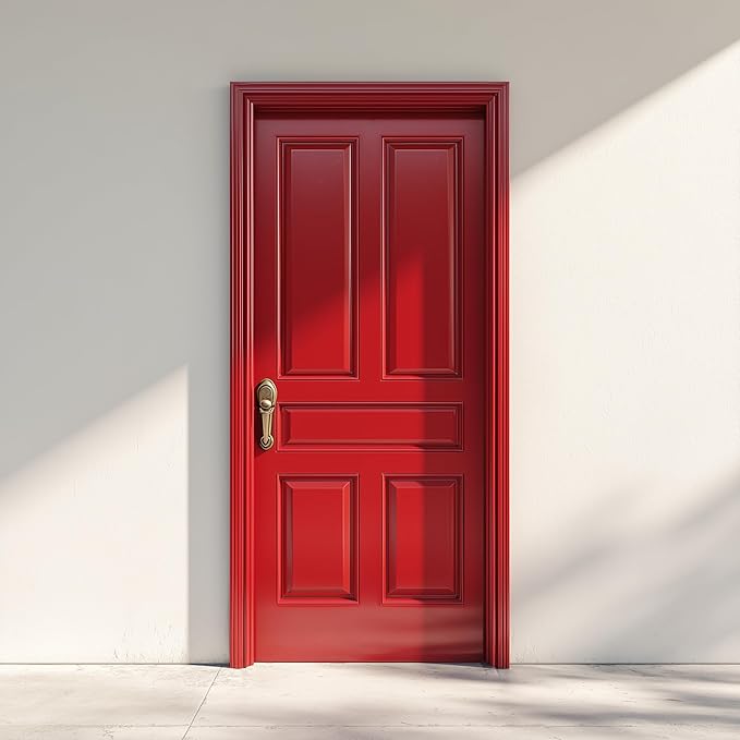EVOLVE Multi-Purpose Alkyd Enamel – Interior Exterior Oil-Based Paint for Wood, Metal, Concrete, & Masonry, High-Gloss, Rust & Abrasion Resistant (Safety Red, 1 Gallon)