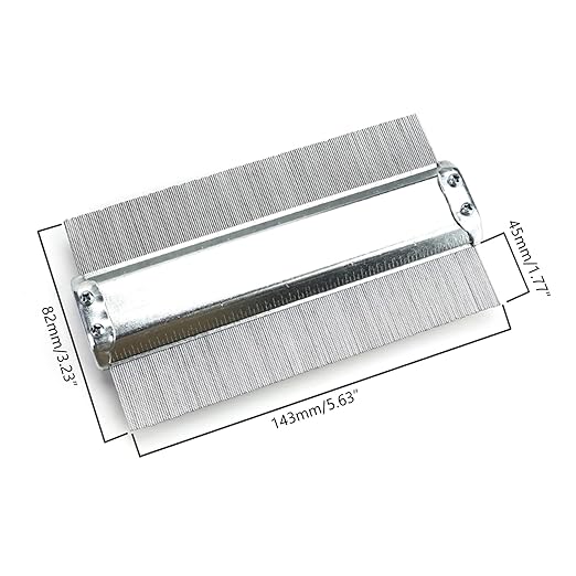 High-Performance Metal Gauge Profile Measuring Tool Carpet Laying Cutting Tiles Carpentry Woodwork Metalwork- Shape Template Shape Tracing Duplicator Irregular Welding- Woodworking Tracing