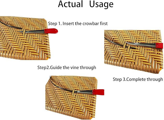 Wicker Repair Tool, Stainless Steel Prying Tool with Silicone Handle Cover, Dragon Pattern No Metal Burrs Rattan Pick for Patio Furniture Basket Fix/Webbing-30