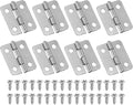 PATIKIL Small Butt Hinges 3/4 Inch, 8 Pack Mini Jewelry Box Hinge with Screw for Jewelry Wooden Boxes Cabinet Drawer Doors Gate, Silver