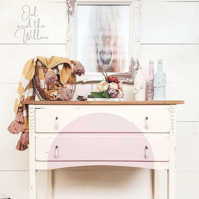 Dixie Belle Silk All-in-One Mineral Paint - Endless Shore (4oz) - Off-White Water Based Built-In Primer + Topcoat for Wood + Metal - Durable Furniture Paint - Low Reflective Finish