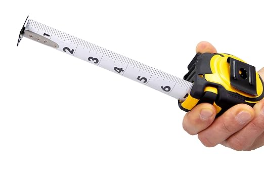 Komelon 25-Ft Contractor TS Wide blade Tape Measure with Backside Printing, Manual Lock, Fat Max(93425)