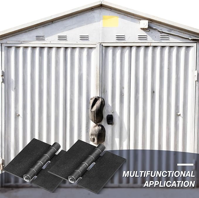 Therwen 8 Pcs Weld Hinges Heavy Duty Steel Butt Hinge Corrosion and Rust Resistant Long Lasting Trailer Gate Hinge for Heavy Gates Doors (3 Inches)