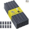 Metal Roof Panels - 10 Pcs Corrugated Pergola Roofing Panels Heavy Duty Waterproof Tin Roofing Materials for Shed Gazebo Patio Garages 60.6x17.7in,Grey