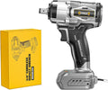 DIYtoolifz Cordless Impact Wrench 1/2" Compatible with Dewalt 20v Battery (Bare Tool), 300 FT-LBS (400 N.m) Brushless Impact Driver, Portable Electric Impact Gun with LED Work Light, 3-Speed Control