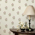 17.3"× 590.5" Vintage Floral Wallpaper Peel and Stick Boho Wallpaper Removable Waterproof Beige Rose Pattern Contact Paper for Bedroom, Bathroom, Home Wall