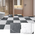 Art3d Peel and Stick Vinyl Floor Tiles 10-Pack 12 x 12 inch, Self Adhesive Waterproof Flooring Planks for Living Room, Kitchen, Bedroom, Cover 10 Sq. Ft, Black & White Marble (5 Tiles per Color)