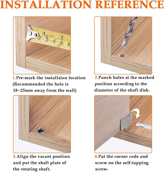 Aifeier ET 2 Sets Pivot Hinges Stainless Steel Silver Heavy Duty Concealed Shaft Door Hinges with Bushing for Wood Doors, Drawers, Furniture Cabinets, Wardrobe, Showcase, etc