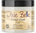 Dixie Belle Paint Company | Flat Clear Coat (16oz) | Soft Matte Finish Polyacrylic Topcoat | Chalk-Friendly Furniture Paint Finish