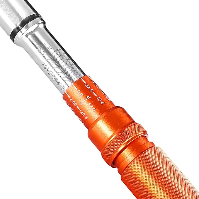 VEVOR 3/4 Inch Drive Click Torque Wrench 100-600 Ft-Lb / 136-814Nm | 1 Inch Adapter, Split Beam, 48" Length, less effort for Off-road Equipment, Trucks, Motor Homes & Drilling Platform