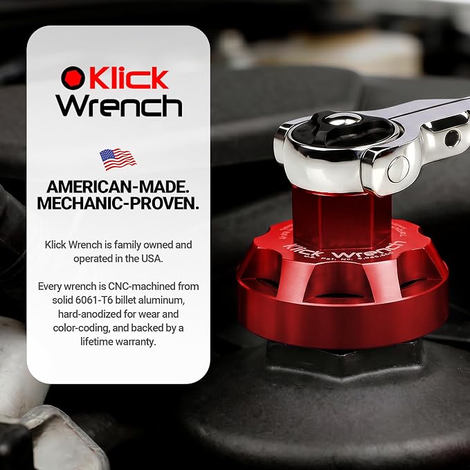 Cup Medium 2 Stage 73mm–77mm Oil Filter Wrench | 25Nm Torque Limiting & 3/8 Drive Socket | 6061-T6 Billet Aluminium Red Tool | Fits 73mm–77mm 14 & 15 Flute Canister Filters & Housings
