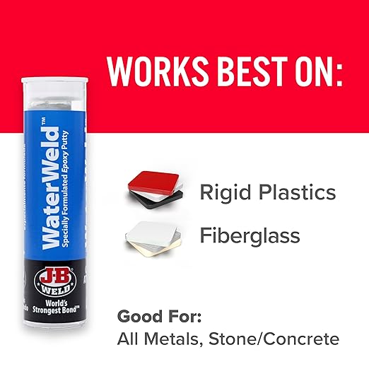 J-B Weld 8277 WaterWeld Epoxy Putty Stick - 2 oz.