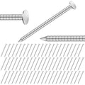 Tandefio 2 Pounds Box 1-1/2 Inch Siding Nails 304 Stainless Steel Roofing Nails Flat Head Hardware Nail Shingles Roofing Tile and Slating Nail for Wall, Siding, Hardware, Cedar Wood, Decking