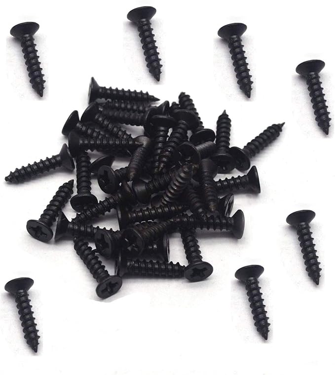 XMHF 2 Inch Butt Hinges for Cupboard Cabinet Home Furniture Hardware Door Folding Butt Hinge Black 12PCS