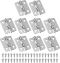 PATIKIL Small Butt Hinges 3/4 Inch, 10 Pack Mini Jewelry Box Hinge with Screw for Jewelry Wooden Boxes Cabinet Drawer Doors Gate, Silver