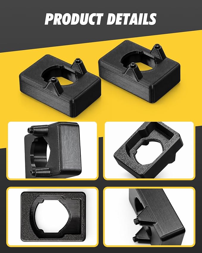 Vinyl Siding Adapter Tips for DeWalt DCN45RN Roofing Nailer (2 Pack Horizontal), Compatible with DCN45RNB & DCN45RND1, Roofing Nailer Siding Attachment for Precise Installation