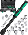 Uharbour 3/8" Digital Torque Wrench 1.5-99.5ft-lbs/6.8-135Nm | ±1% Accuracy Electric Wrench, Dual Direction Ratchet, Vibration & LED Alert