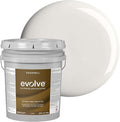 EVOLVE Interior Paint & Primer, Eggshell (Clover White), 5 Gallon – One-Coat Coverage, Excellent Hide, Low VOC, Low Odor, Washable Paint for Walls, Doors & Trim