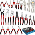 DISEN Pliers Set, 21 Pieces Full Assortment of Plier with EVA, Versatile Pliers Tool Set for Plyers Ideal as Home Use, Holiday, Fathers' Day Gift