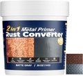 Gray Rust Converter for Metal, 2 in 1 Rust Converter and Metal Primer - Long-lasting Anti-Rust Coating for Interior and Outdoor Use on Iron Gates, Fences, Furniture Metal Protection, 35 oz