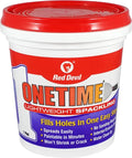 Red Devil 0548 ONETIME Lightweight Spackle Wall Repair, Spackling for Holes Drywall, 1 Pint, White, Made in USA
