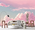 YQWDMX - 3D Pink Cloud Peel and Stick Wallpaper wall Mural Girl Kid's Room ZY08 XL