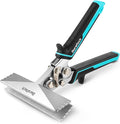 DURATECH 6 Inch Sheet Metal Bender, Hand Seamers Sheet Metal Tools with Ergonomic TPR Handle, Straight Jaw Metal Bending Pliers for Bending, Seaming and Flattening Metal