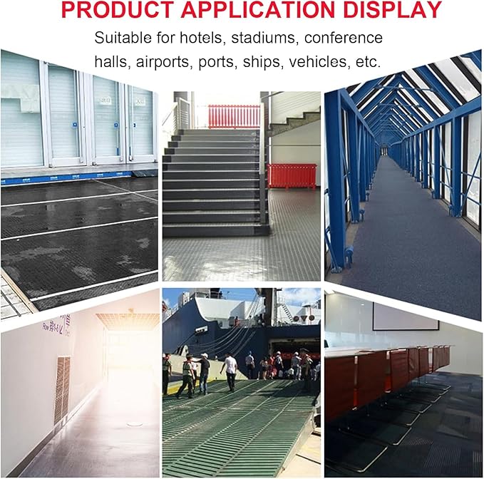 Heavy Duty Coin-Grip Rubber Flooring Roll 4x8 FT, Multi-Purpose Waterproof Anti-Slip Floor Mat, Easy to Clean Under Equipment, Mats for Garage, Gym, Stable, Basement, Kennel