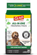 Glad for Pets Black Charcoal Puppy Pads - Super Absorbent Disposable Dog Pee Pads, Potty Training Pads, and Pet Supplies - Dog Pee Pads for Crate Training and Indoor Use 23" x 23" - 30 Count