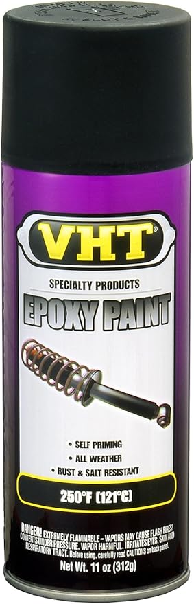 VHT SP652 All-Weather Epoxy Paint – Satin Black Spray Paint – 11 oz Aerosol Can
