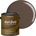 EVOLVE Interior Paint & Primer, Eggshell (Espresso), 1 Gallon – One-Coat Coverage, Excellent Hide, Low VOC, Low Odor, Washable Paint for Walls, Doors & Trim