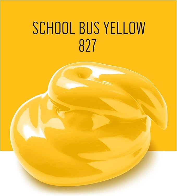 FolkArt Acrylic Paint in Assorted Colors (8 oz), , School Bus Yellow