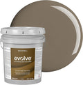 EVOLVE Interior Paint & Primer, Eggshell (Fairhaven Taupe), 5 Gallon – One-Coat Coverage, Excellent Hide, Low VOC, Low Odor, Washable Paint for Walls, Doors & Trim