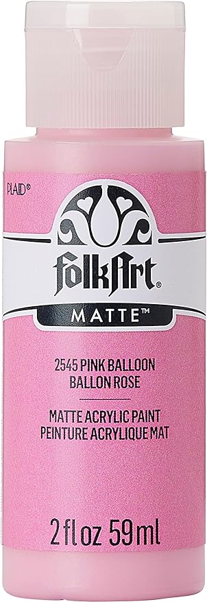 FolkArt Acrylic Paint in Assorted Colors (2 oz), 2545, Pink Balloon