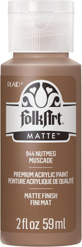 FolkArt Acrylic Paint in Assorted Colors (2 oz), 944, Nutmeg