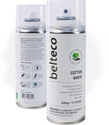 Cotton Semi Gloss White Spray Paint | Water-Based & Odorless | Eco-Friendly & Vegan | Weather & UV-Resistant | For All Substrates | Fast-Drying With High Coverage | For Indoor/Outdoor Use