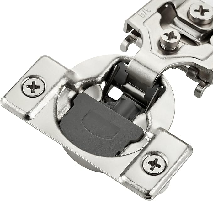Ravinte 30 Pack 15 Pairs 3/8 Inch Overlay Soft Close Hinges for Kitchen Cabinet Satin Nickel Hidden Stainless Steel Concealed Hinges self Closing