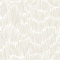 Theper Beige Wallpaper 17.3"×393" Modern Striped Wallpapers Peel and Stick Wallpaper Vinyl Boho Removable Self Adhesive Wallpaper for Bedroom Waterproof Wall Paper White and Gold Contact Paper
