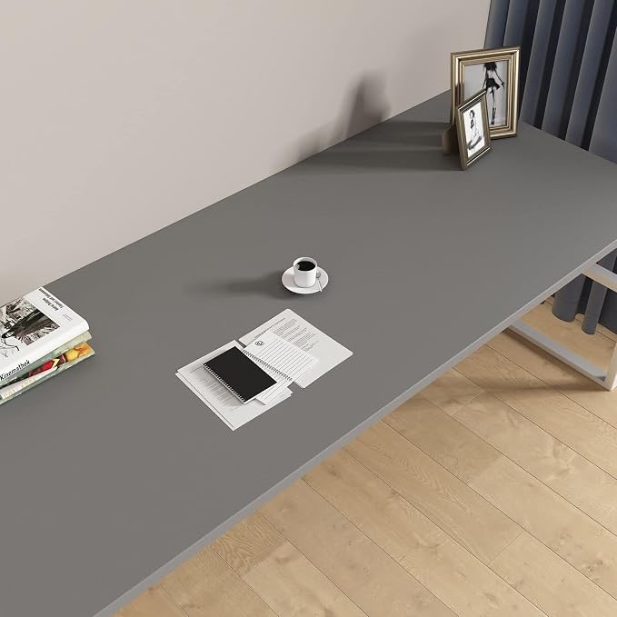 17.7"x200" Grey Peel and Stick Wallpaper Grey Contact Paper Grey Wallpaper for Walls Removable Wallpaper Matte Grey Contact Paper for Cabinets Shelves Decorative Solid Grey Wall Paper Vinyl
